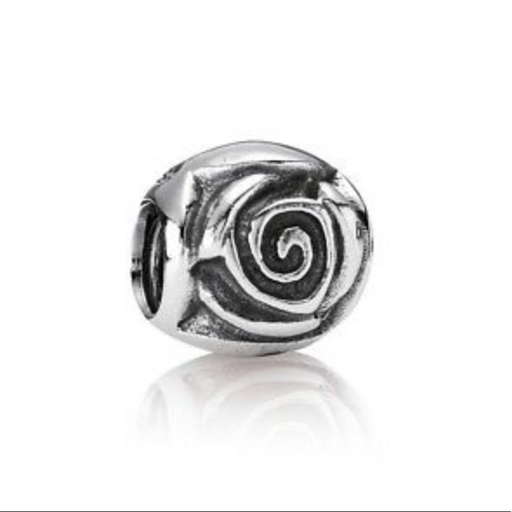 Pandora Silver Rose Charm